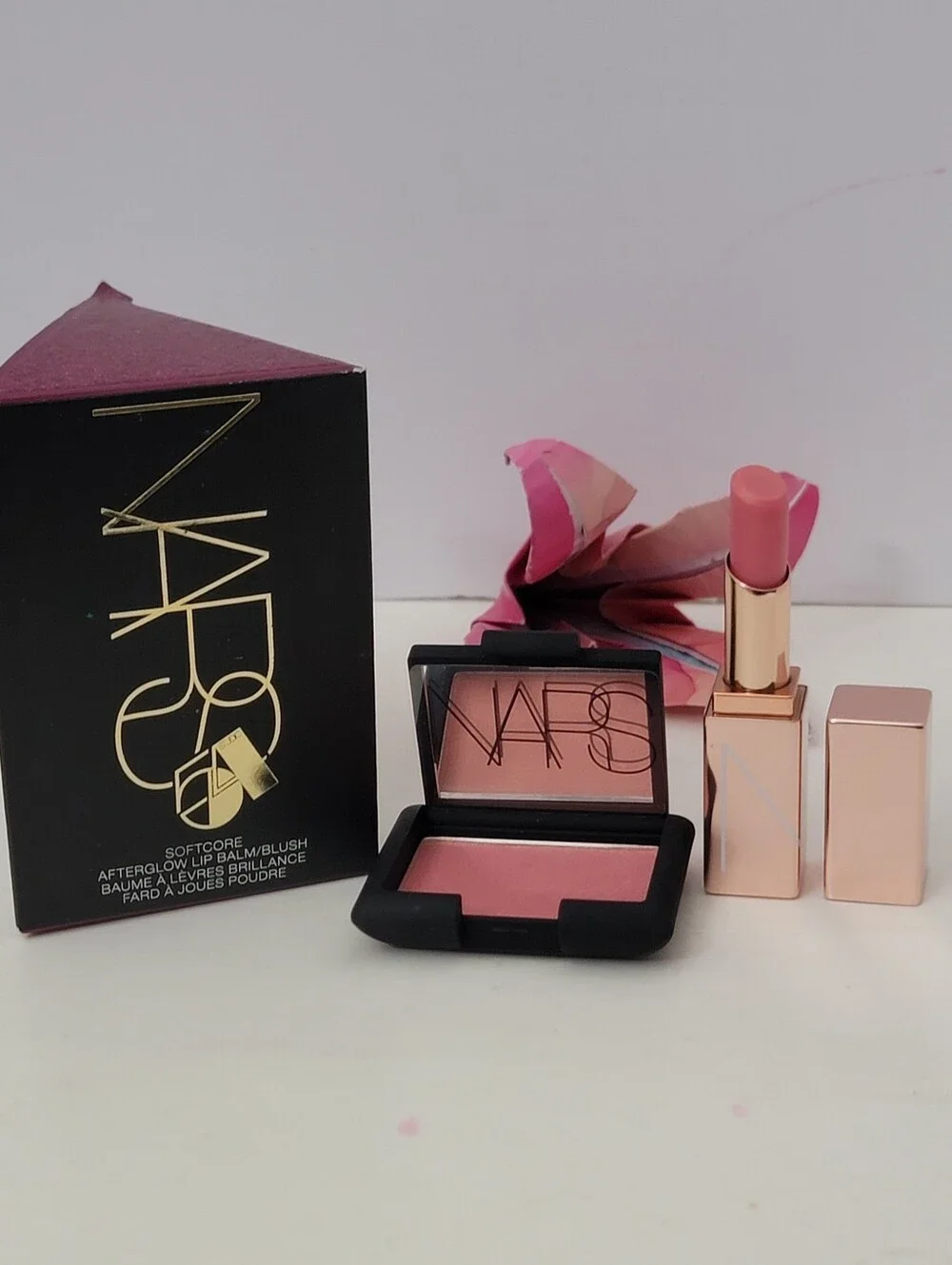 Nars Softcore 5027 Afterglow Lip Balm/Blush Orgasm